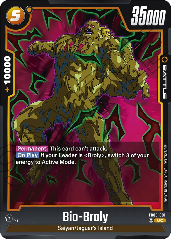 Bio-Broly FB08-081 card