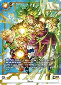 Broly FB08-087 Dragon Ball Fusion World card, Alt Art