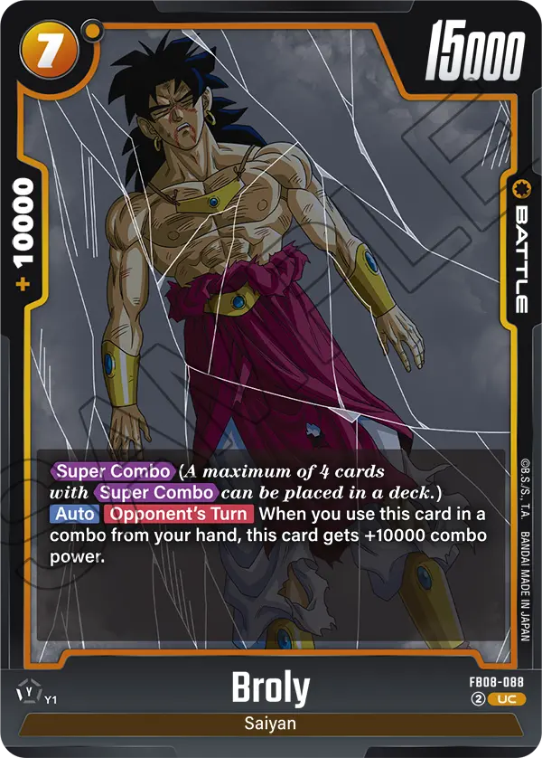Broly FB08-088 card