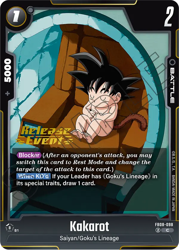 Kakarot FB08-098-p1 card