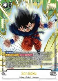 Son Goku FB08-100 Dragon Ball Fusion World card, Alt Art
