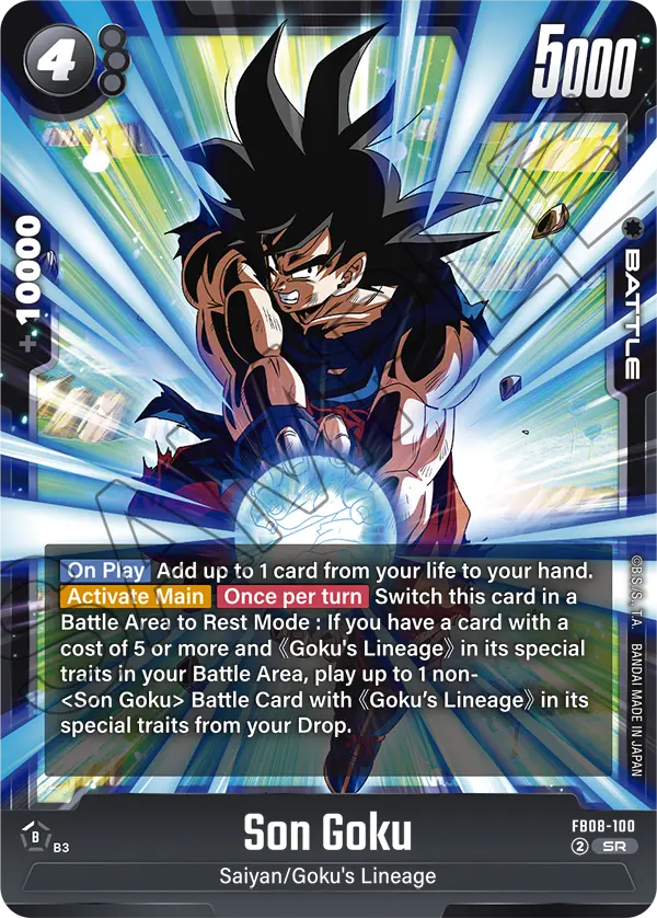 Son Goku FB08-100 card