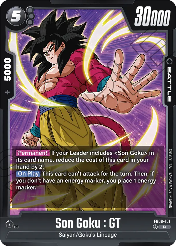 Son Goku : GT FB08-101 card