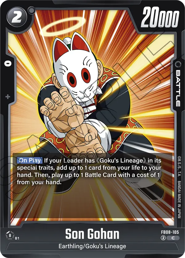 Son Gohan FB08-105 card