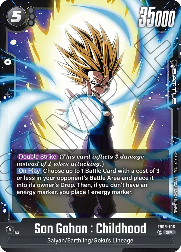 Son Gohan : Childhood FB08-106 card