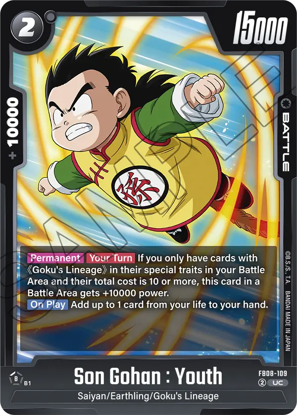 Son Gohan : Youth FB08-109 card