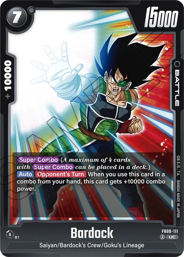 Bardock FB08-111 card