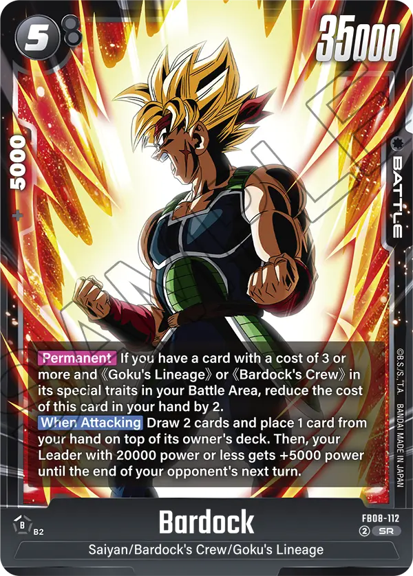 Bardock FB08-112 card