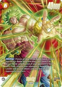 Broly FB08-122 Dragon Ball Fusion World card, Alt Art