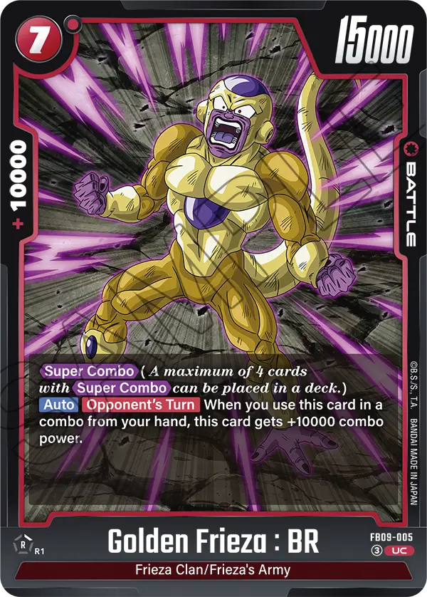 Golden Frieza : BR FB09-005 card