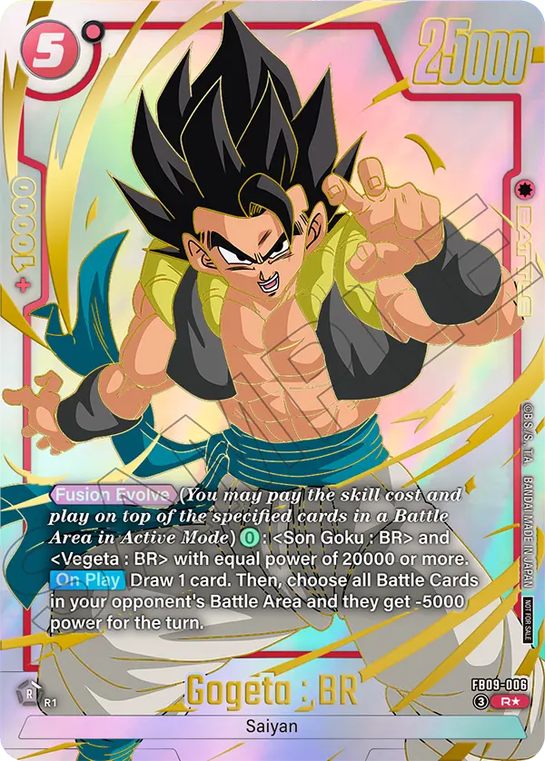 Gogeta : BR FB09-006-p1 card