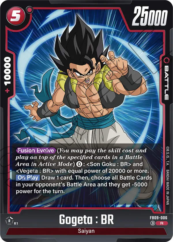 Gogeta : BR FB09-006 card