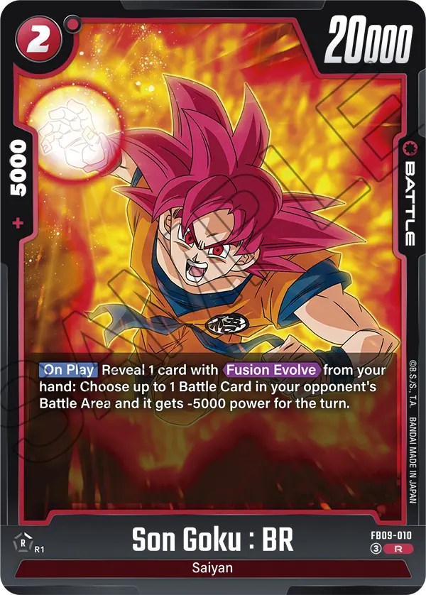 Son Goku : BR FB09-010 Dragon Ball Fusion World card