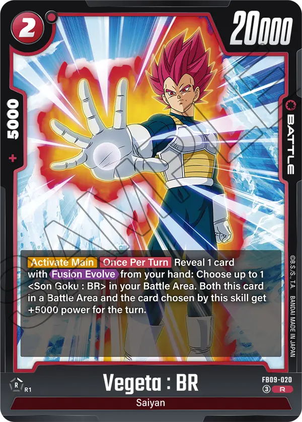 Vegeta : BR FB09-020 card