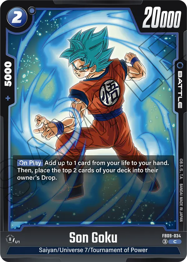 Son Goku FB09-034 card