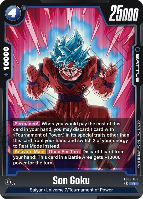 Son Goku FB09-035 card