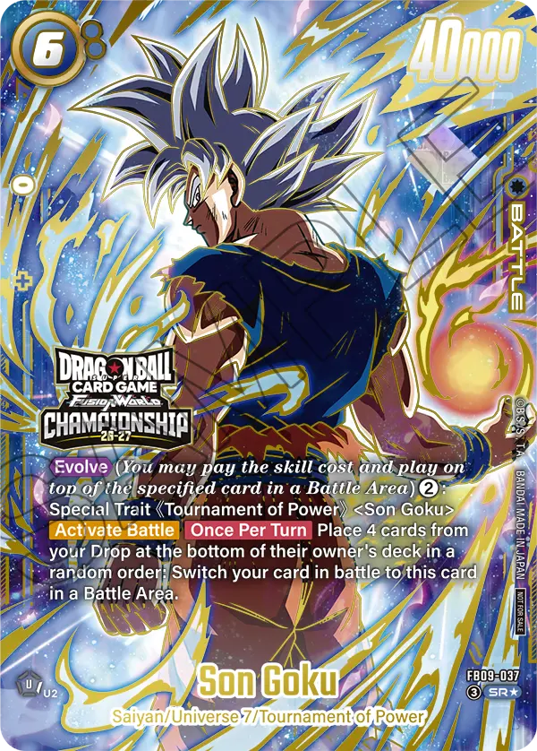 Son Goku FB09-037 Dragon Ball Fusion World card, Variant 2