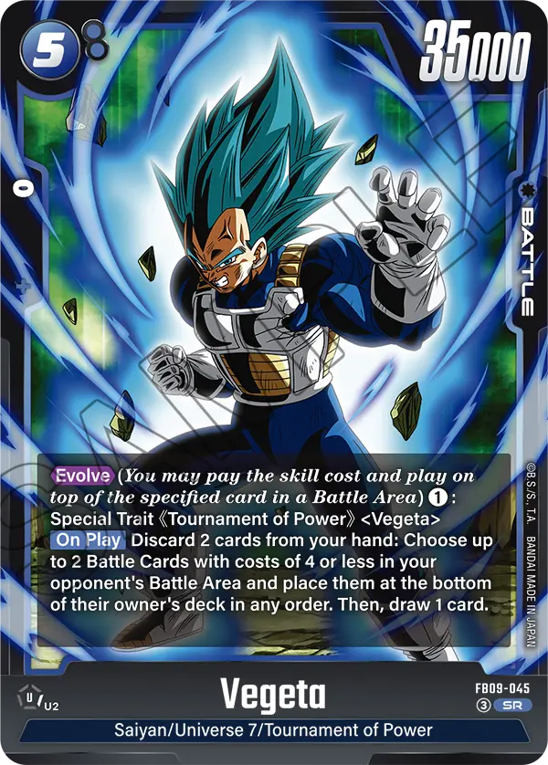 Vegeta FB09-045 card