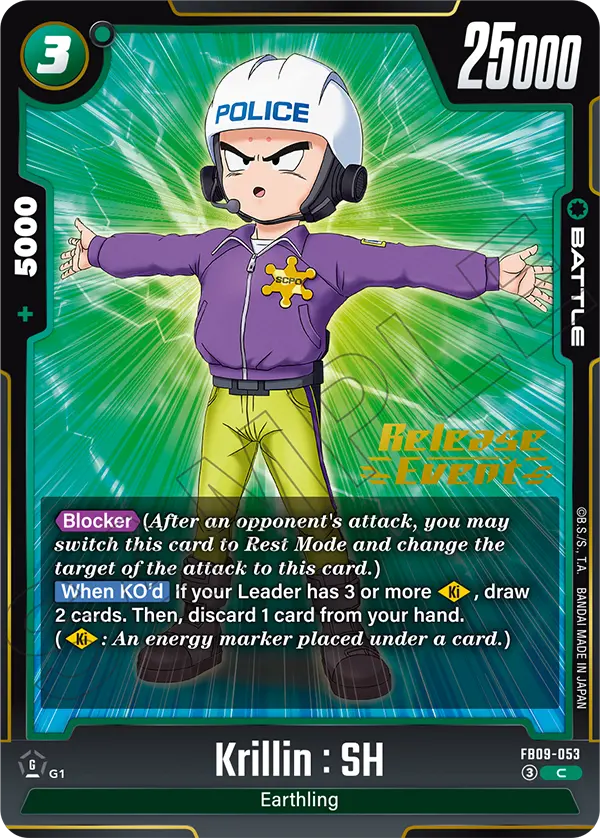 Krillin : SH FB09-053-p1 card