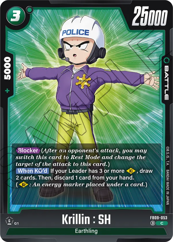 Krillin : SH FB09-053 card