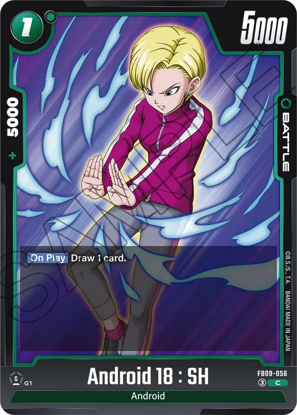Android 18 : SH FB09-056 card
