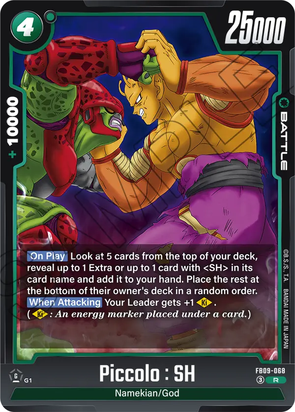 Piccolo : SH FB09-068 card