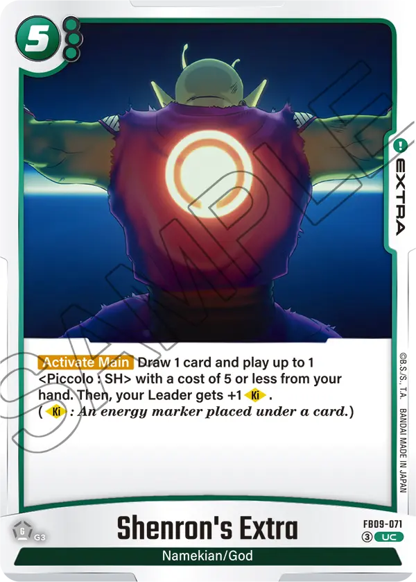 Shenron's Extra FB09-071 card