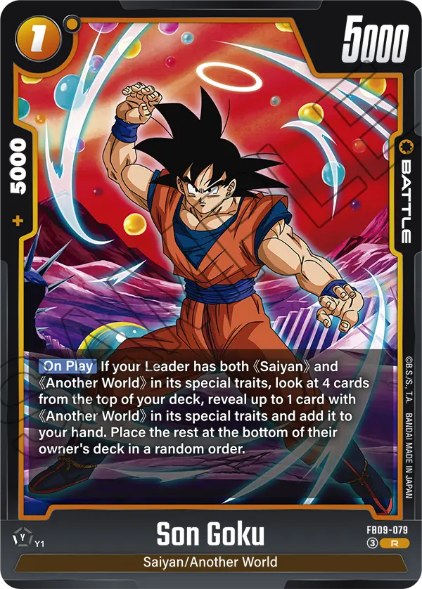 Son Goku FB09-079 Dragon Ball Fusion World card