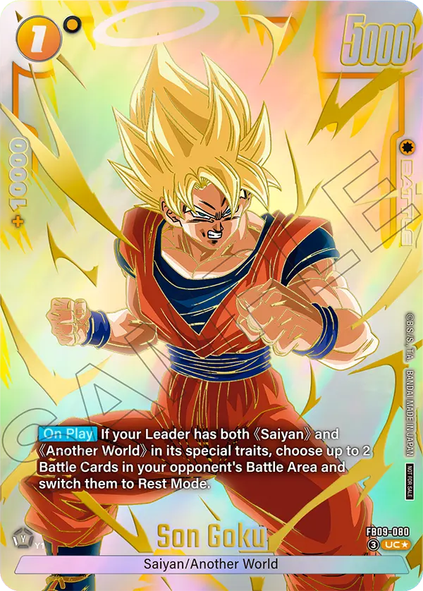 Son Goku FB09-080 Dragon Ball Fusion World card, Promo