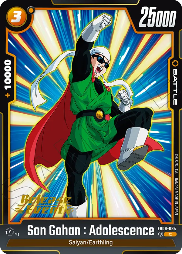 Son Gohan : Adolescence FB09-084 Dragon Ball Fusion World card, Variant 1