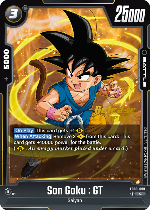 Son Goku : GT FB09-099 Dragon Ball Fusion World card, Variant 1
