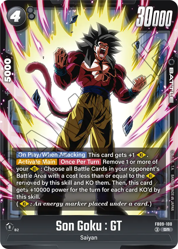 Son Goku : GT FB09-100 card