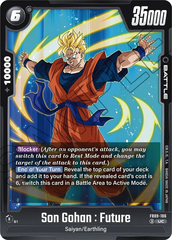 Son Gohan : Future FB09-106 card