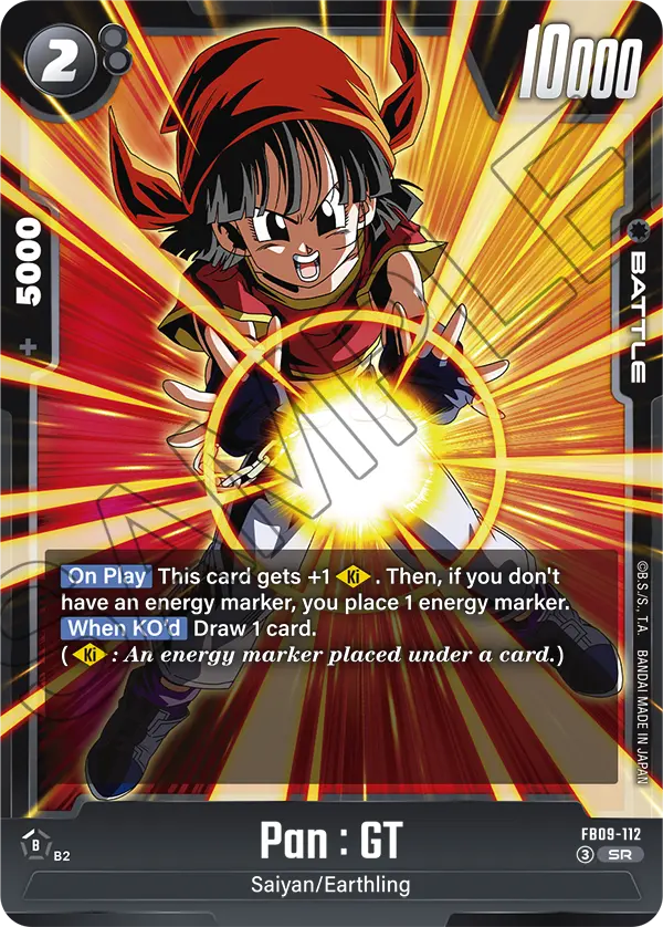 Pan : GT FB09-112 Dragon Ball Fusion World card