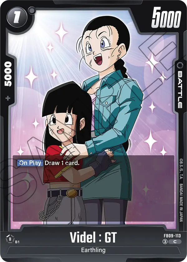 Videl : GT FB09-113 Dragon Ball Fusion World card