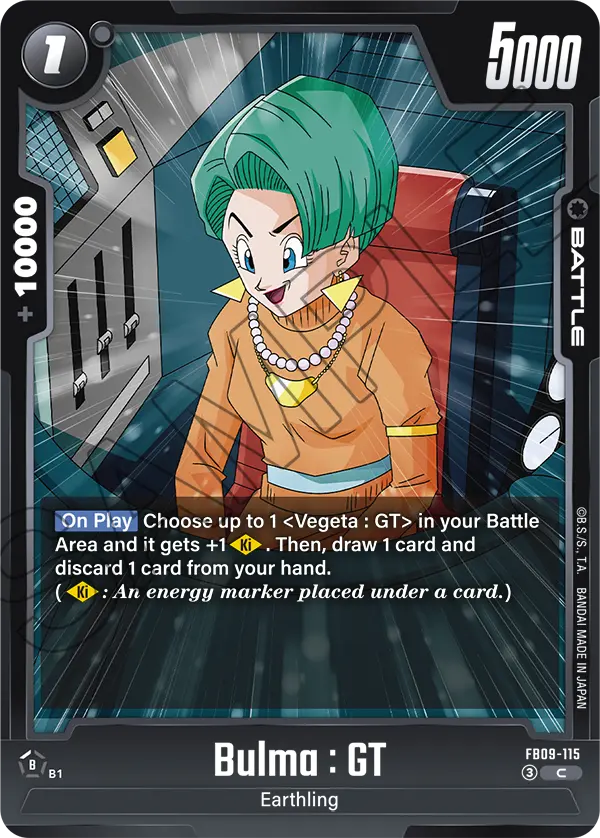 Bulma : GT FB09-115 card