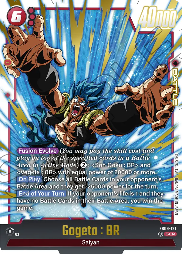 Gogeta : BR FB09-121 card