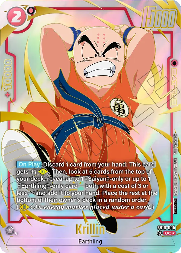 Krillin FB10-005 Dragon Ball Fusion World card, Promo