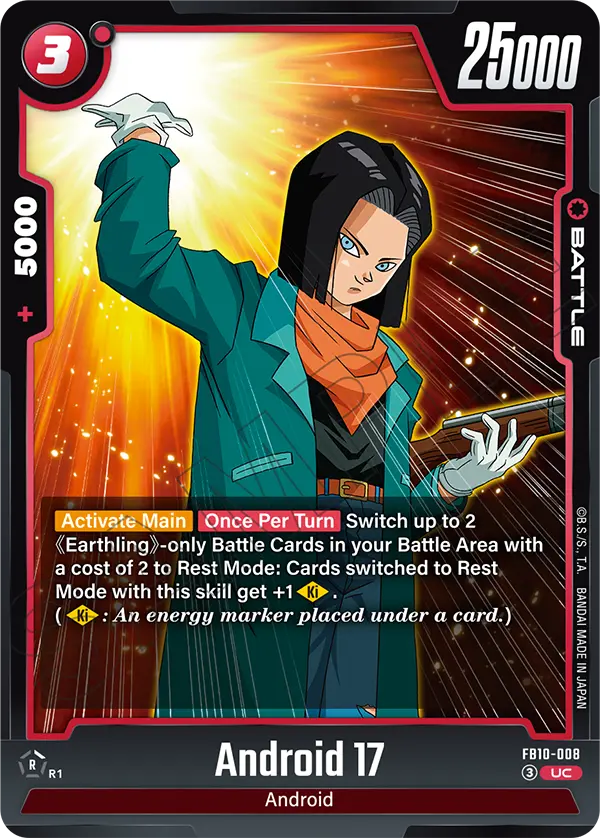 Android 17 FB10-008 card