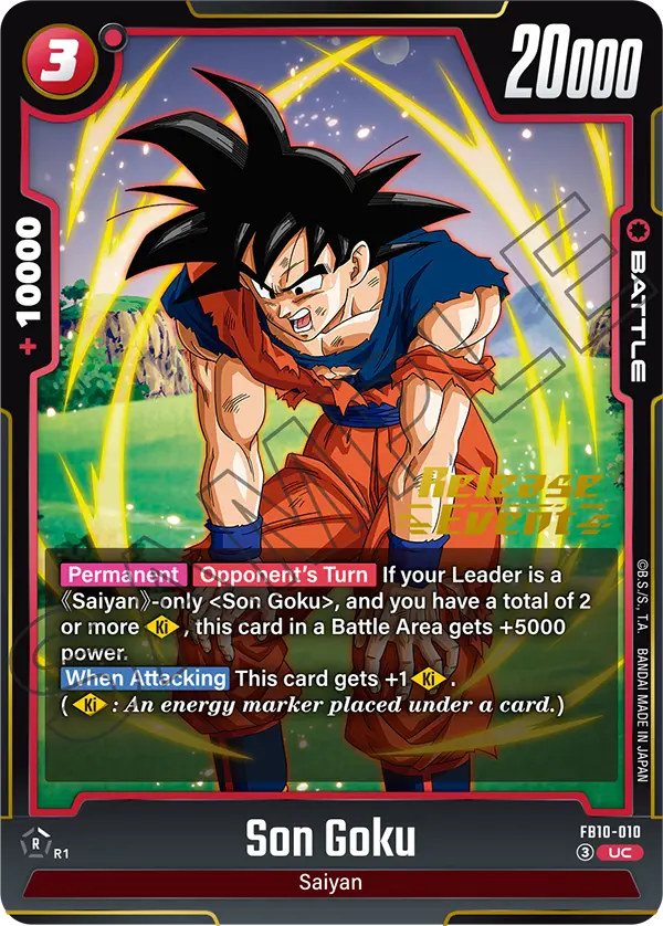 Son Goku FB10-010 Dragon Ball Fusion World card, Variant 1