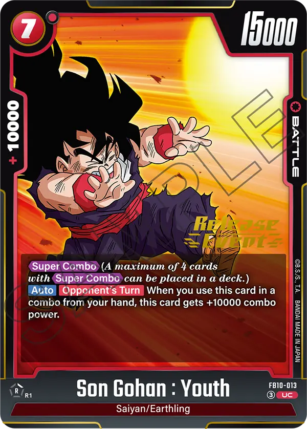 Son Gohan : Youth FB10-013 Dragon Ball Fusion World card, Variant 2
