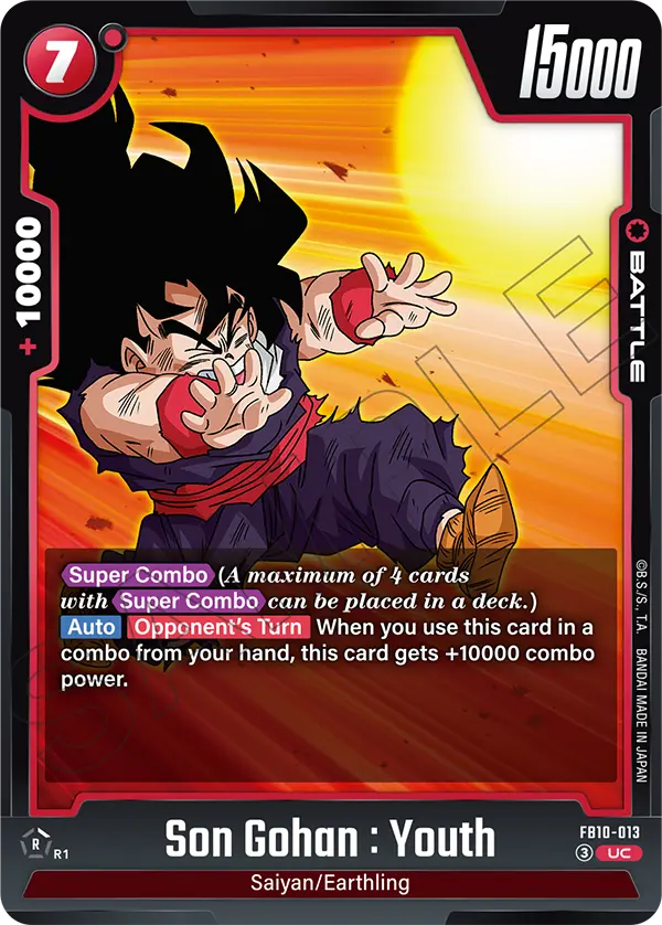 Son Gohan : Youth FB10-013 card