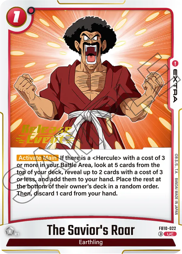The Savior's Roar FB10-022-p1 card