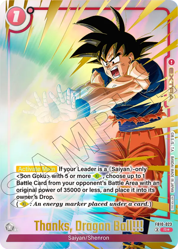 Thanks, Dragon Ball!!! FB10-023-p1 card