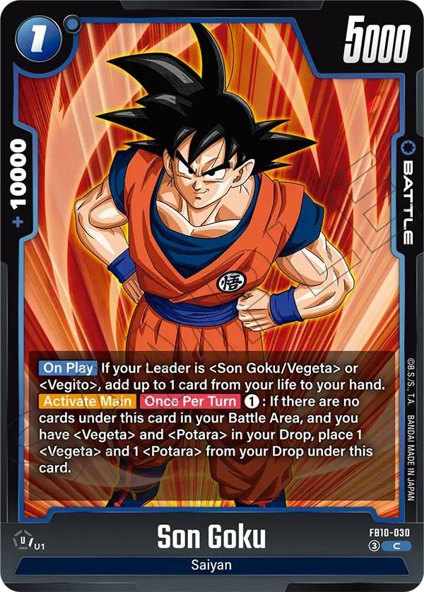 Son Goku FB10-030 Dragon Ball Fusion World card
