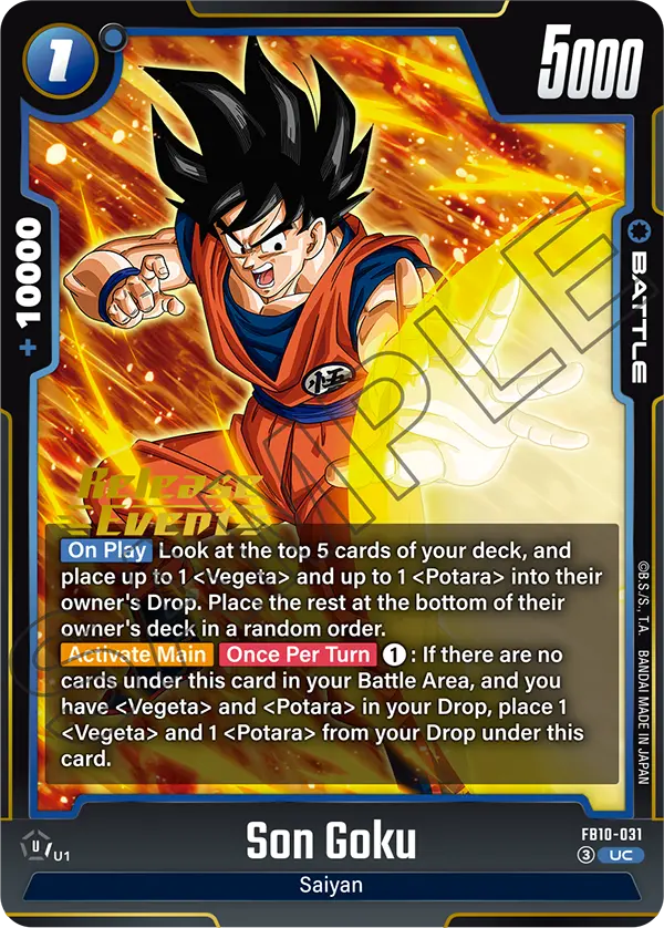 Son Goku FB10-031 Dragon Ball Fusion World card, Variant 2