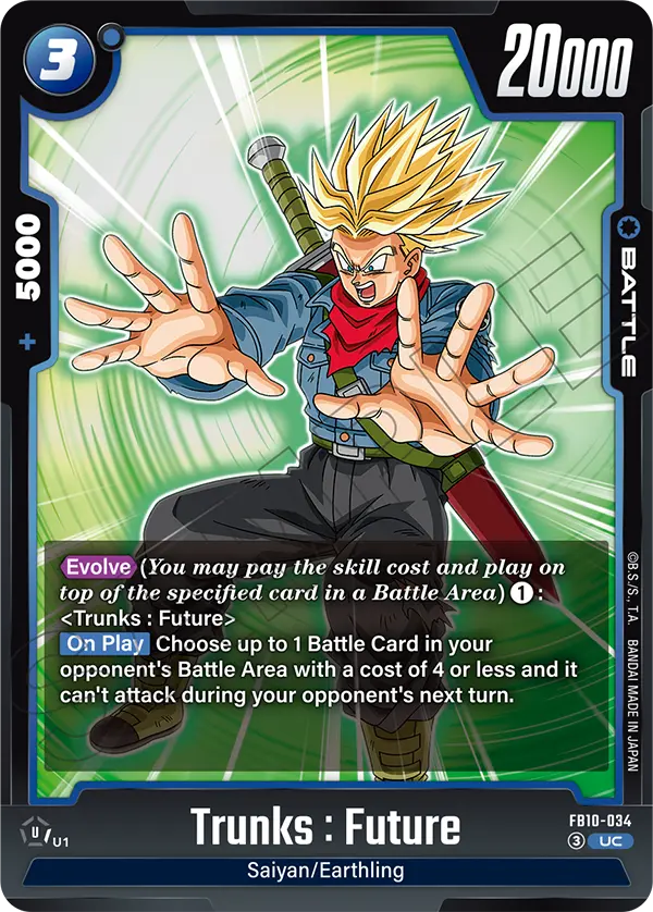 Trunks : Future FB10-034 card