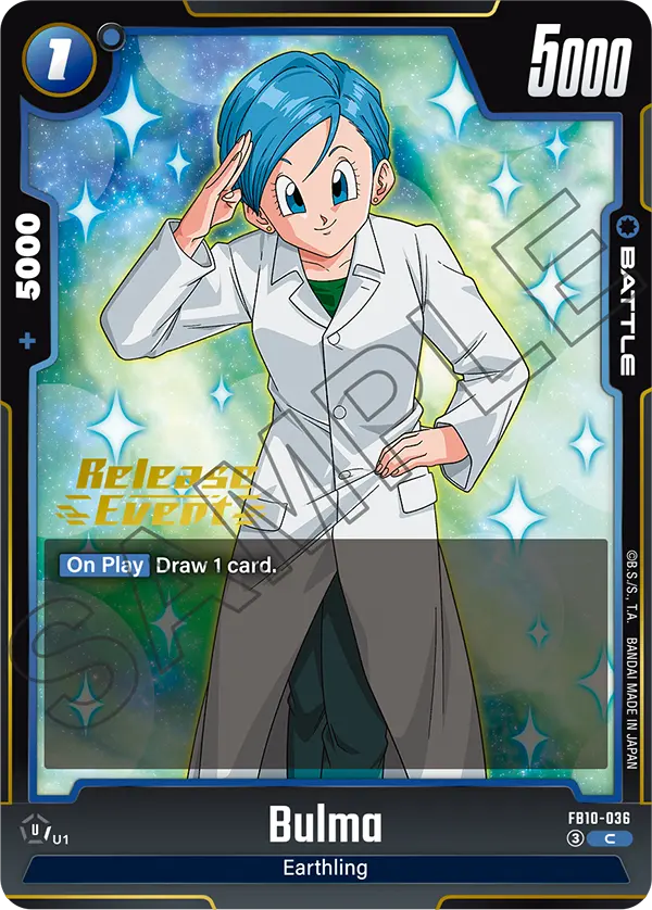 Bulma FB10-036 Dragon Ball Fusion World card, Variant 1