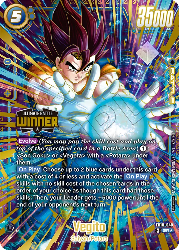 Vegito FB10-040 Dragon Ball Fusion World card, Variant 2