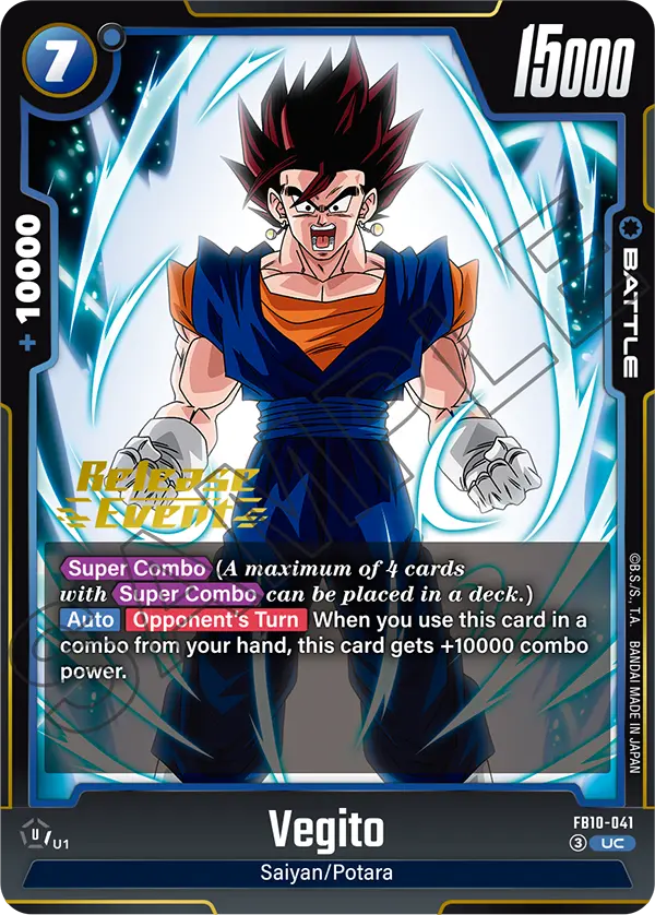 Vegito FB10-041 Dragon Ball Fusion World card, Variant 2